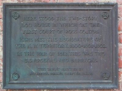 First Court of Ross County Marker. Click for full size. First Court of Ross County Marker image. Click for full size.