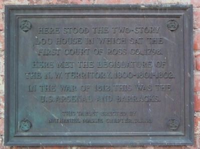 First Court of Ross County Marker image. Click for full size.