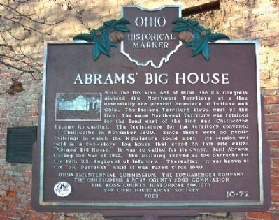 First Court of Ross County Marker. Click for full size. First Court of Ross County Marker image. Click for full size.