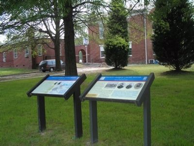 Markers at the Prince George Court House image. Click for full size.