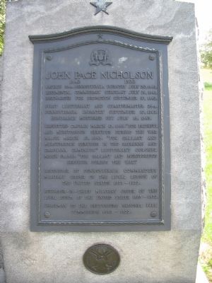 John Page Nicholson Memorial image. Click for full size.