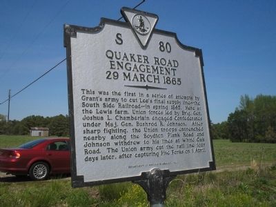 Quaker Road Engagement Marker image. Click for full size.