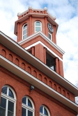 Erskine College -<br>Lesesne Auditorium Clock Tower Detail image. Click for full size.