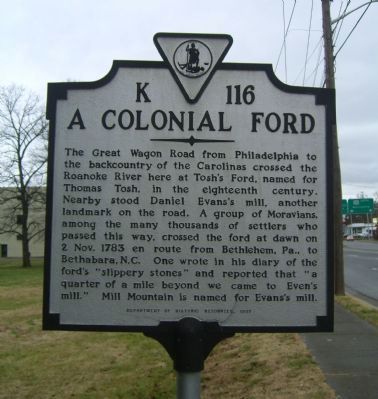 A Colonial Ford Marker image. Click for full size.