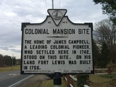 Colonial Mansion Site Marker image. Click for full size.