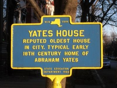 Yates House Marker - Schenectady, NY image. Click for full size.
