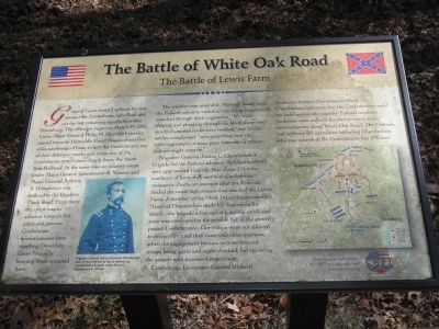 The Battle of Lewis Farm Marker image. Click for full size.