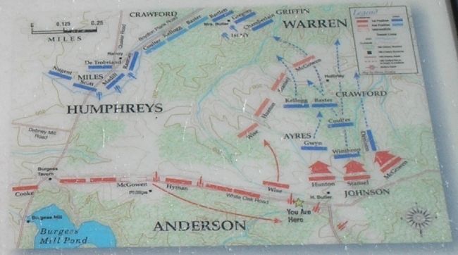 The White Oak Battle Map from Marker. Click for full size. The White Oak Battle Map from Marker image. Click for full size.