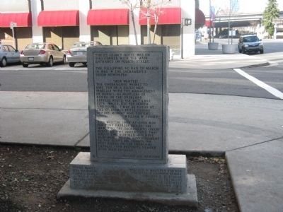 Wide View - Back of Marker image. Click for full size.