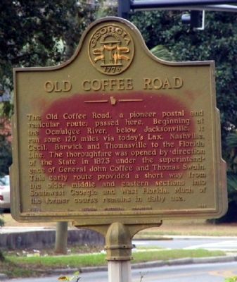 Old Coffee Road Marker. Click for full size. Old Coffee Road Marker image. Click for full size.