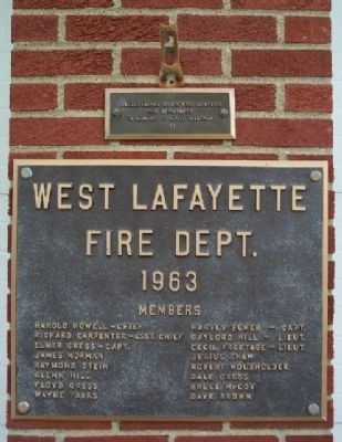 West Lafayette Volunteer Fire Department 1963 Members image. Click for full size.