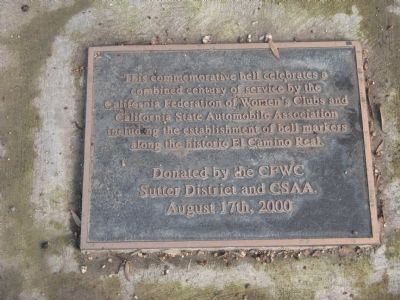 El Camino Real Bell Marker. Click for full size. El Camino Real Bell Marker image. Click for full size.