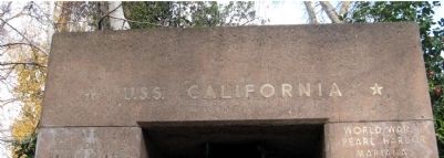 USS California Bell Memorial image. Click for full size.
