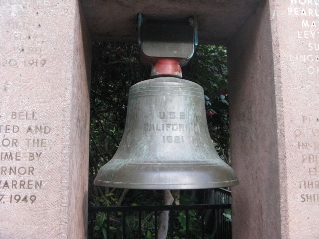 USS California Bell image. Click for full size.