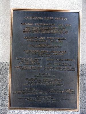 California State Capital Marker image. Click for full size.