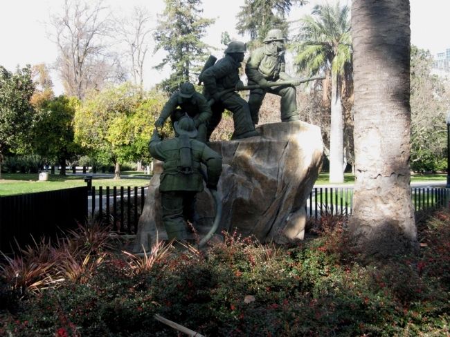 California Firefighters Memorial. Click for full size. California Firefighters Memorial image. Click for full size.