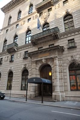 The University Club front entrance. Click for full size. The University Club front entrance image. Click for full size.