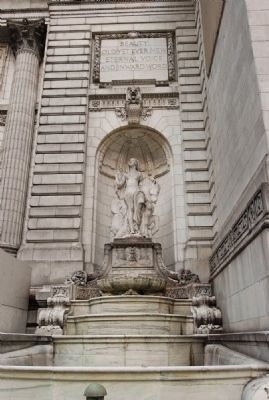 New York Public Library Fountain image. Click for full size.