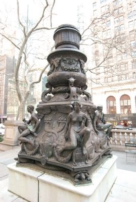 New York Public Library flagpole. Click for full size. New York Public Library flagpole image. Click for full size.