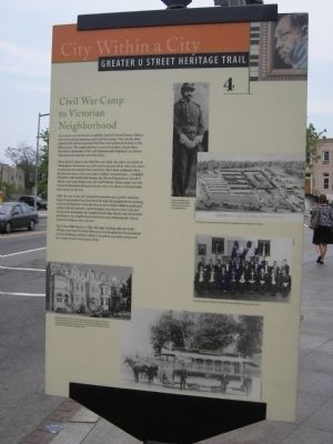 "Civil War Camp to Victorian Neighborhood" Marker image. Click for full size.