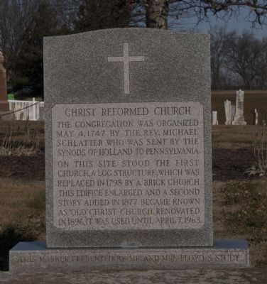 Christ Reformed Church Marker image. Click for full size.