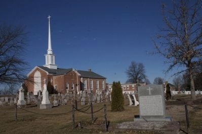 Christ Reformed Church Marker and church image. Click for full size.