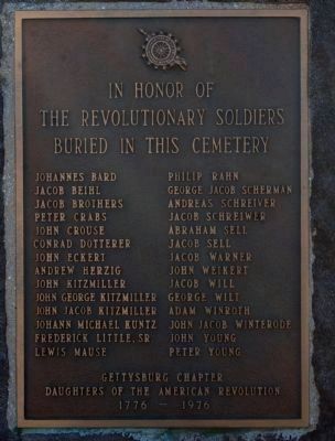Revolutionary Soldiers Memorial Marker. Click for full size. Revolutionary Soldiers Memorial Marker image. Click for full size.