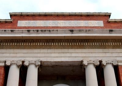 Abbeville County Courthouse - Entrance. Click for full size. Abbeville County Courthouse - Entrance image. Click for full size.