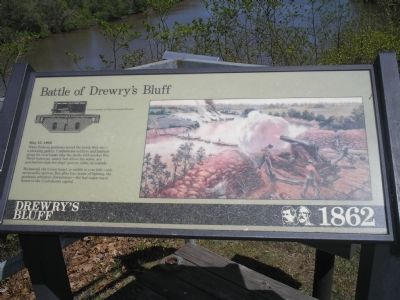 Battle of Drewry’s Bluff Marker image. Click for full size.