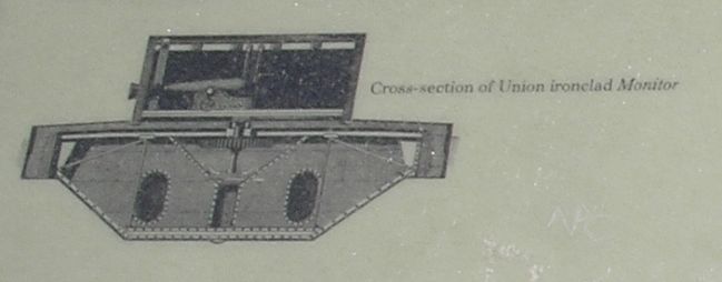 Cross-section of the USS Monitor image. Click for full size.
