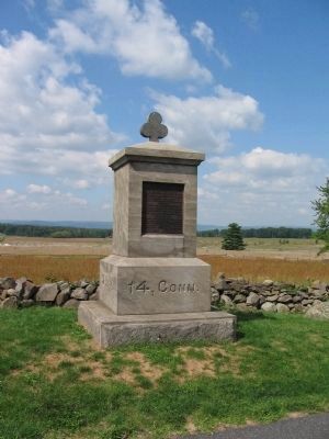 14th Connecticut Volunteer Infantry Monument image. Click for full size.