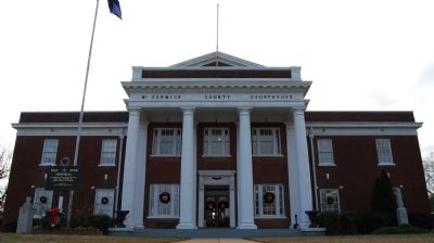 McCormick County Courthouse -<br>Veterans Monument, Far Right image. Click for full size.