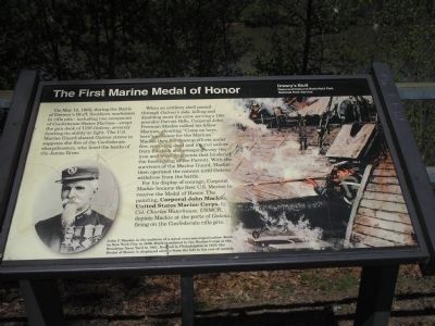 The First Marine Medal of Honor Marker image. Click for full size.