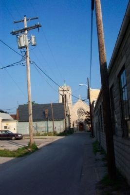 Emmanuel United Church of Christ looking west from School Avenue image. Click for full size.