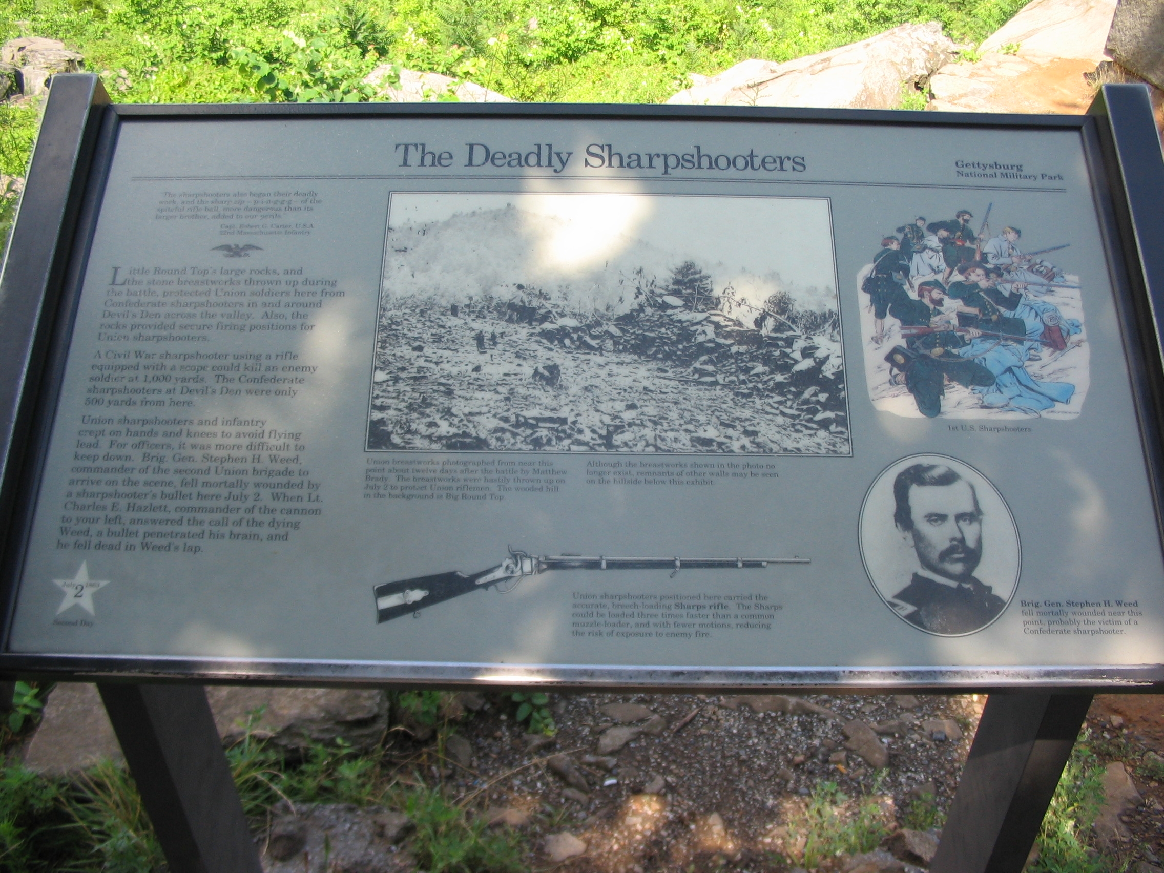 The Deadly Sharpshooters Marker