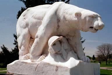 "Detroit's Own" Polar Bears Memorial,White Chapel Cemetery, Troy, Michigan image. Click for full size.