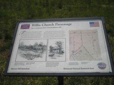 Willis Church Parsonage Marker image. Click for full size.