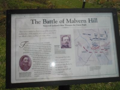 The Battle of Malvern Hill Marker image. Click for full size.