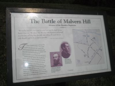 Advance of the Excelsior Regiments Marker. Click for full size. Advance of the Excelsior Regiments Marker image. Click for full size.