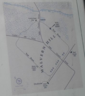 The Battle of Malvern Hill Trail Map. Click for full size. The Battle of Malvern Hill Trail Map image. Click for full size.