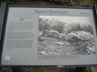 Historic Breastworks Marker image. Click for full size.