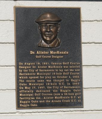 Dr. Alister MacKenzie Marker image. Click for full size.