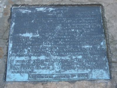 Close up of Plaque on Boulder image. Click for full size.