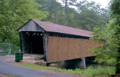 Poole's Mill Covered Bridge before the Marker was installed. image. Click for full size.