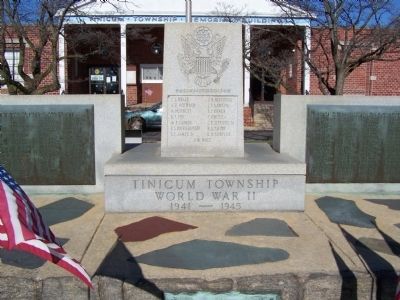 Tinicum Township WWII Memorial image. Click for full size.