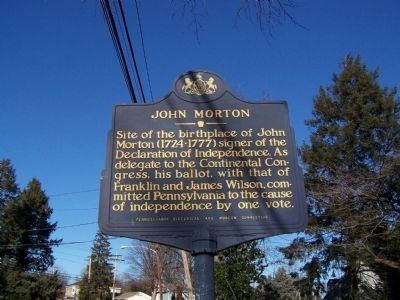 John Morton Marker image. Click for full size.