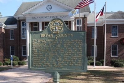 Bryan County Marker. Click for full size. Bryan County Marker image. Click for full size.