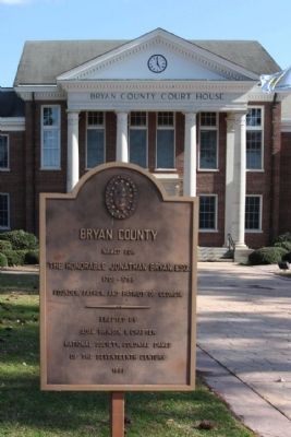 Bryan County Marker. Click for full size. Bryan County Marker image. Click for full size.