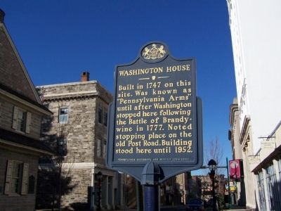 Washington House Marker. Click for full size. Washington House Marker image. Click for full size.
