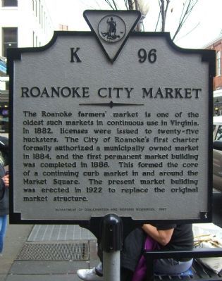 Roanoke City Market Marker image. Click for full size.
